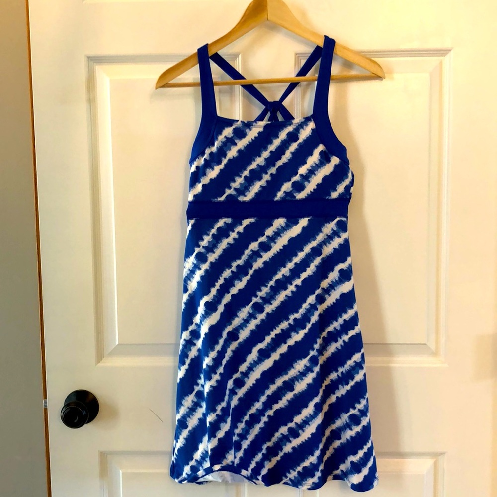 Soybu blue tie dye dress - XS
